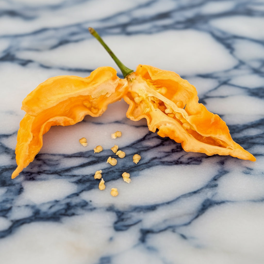 PEACH GHOST SCORPION PEPPER