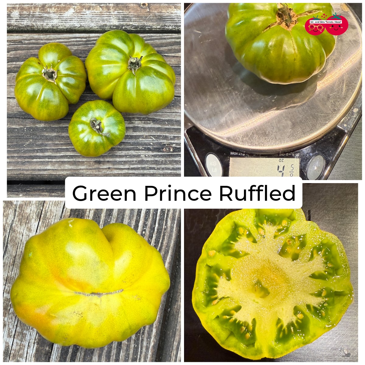 GREEN PRINCE RUFFLED TOMATO SEEDS